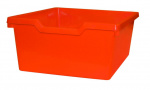 orange  - Korpusschrank mit Plastik-Schubfächer, klar