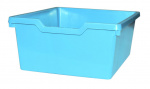 hellblau  - Korpusschrank mit 2 Einlegeböden und 9 Plastik-Kästen