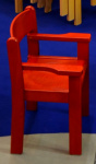 Stuhl TIM II mit Armlehne - gebeizt | Höhe 18 cm, Höhe 22 cm, Höhe 26 cm, Höhe 30 cm