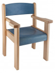 Stuhl TIM II mit Armlehnen, Sitz und Rückenlehne gebeizt | 505025, 505026, 505027, 505028