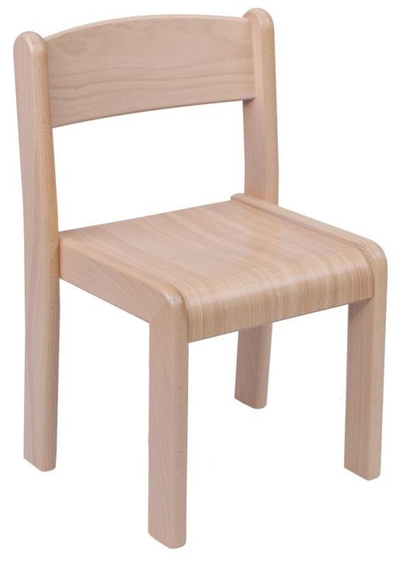 Stapelbar Stuhl VIGO - Buche dekor