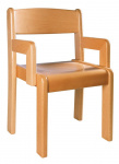Stuhl TIM mit Armlehne, natur | Höhe 18 cm, Höhe 22 cm, Höhe 26 cm, , Höhe 34 cm, Höhe 38 cm, Höhe 42 cm, Höhe 46 cm