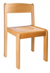 Stühle mit Holzsitz