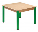 Quadrat Tisch 70 x 70 cm mit Nivellierfüßen | Höhe 36 cm, Höhe 40 cm, Höhe 46 cm, Höhe 52 cm, Höhe 58 cm, Höhe 64 cm, Höhe 70 cm, Höhe 76 cm