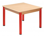 Quadrat Tisch 80 x 80 cm mit Nivellierfüßen | Höhe 36 cm, Höhe 40 cm, Höhe 46 cm, Höhe 52 cm, Höhe 58 cm, Höhe 64 cm, Höhe 70 cm, Höhe 76 cm