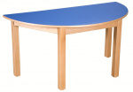 Halbkreis Tisch 120 x 60 cm