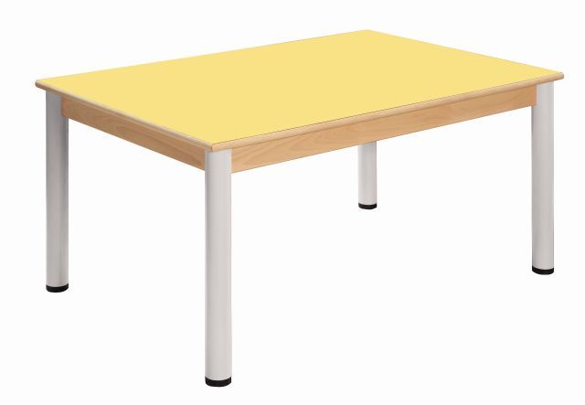 Tisch 80 x 60 cm / Höhenverstellbare Füße 36 - 52 cm