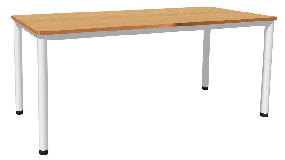 Tabelle 180 x 80 cm / Metallrahmen, Formica