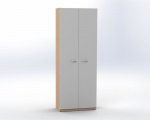 Kombi-Kleiderschrank mit Tür, 1 fester Einlegeboden, offiCe TVAR v.d. Klatovy
